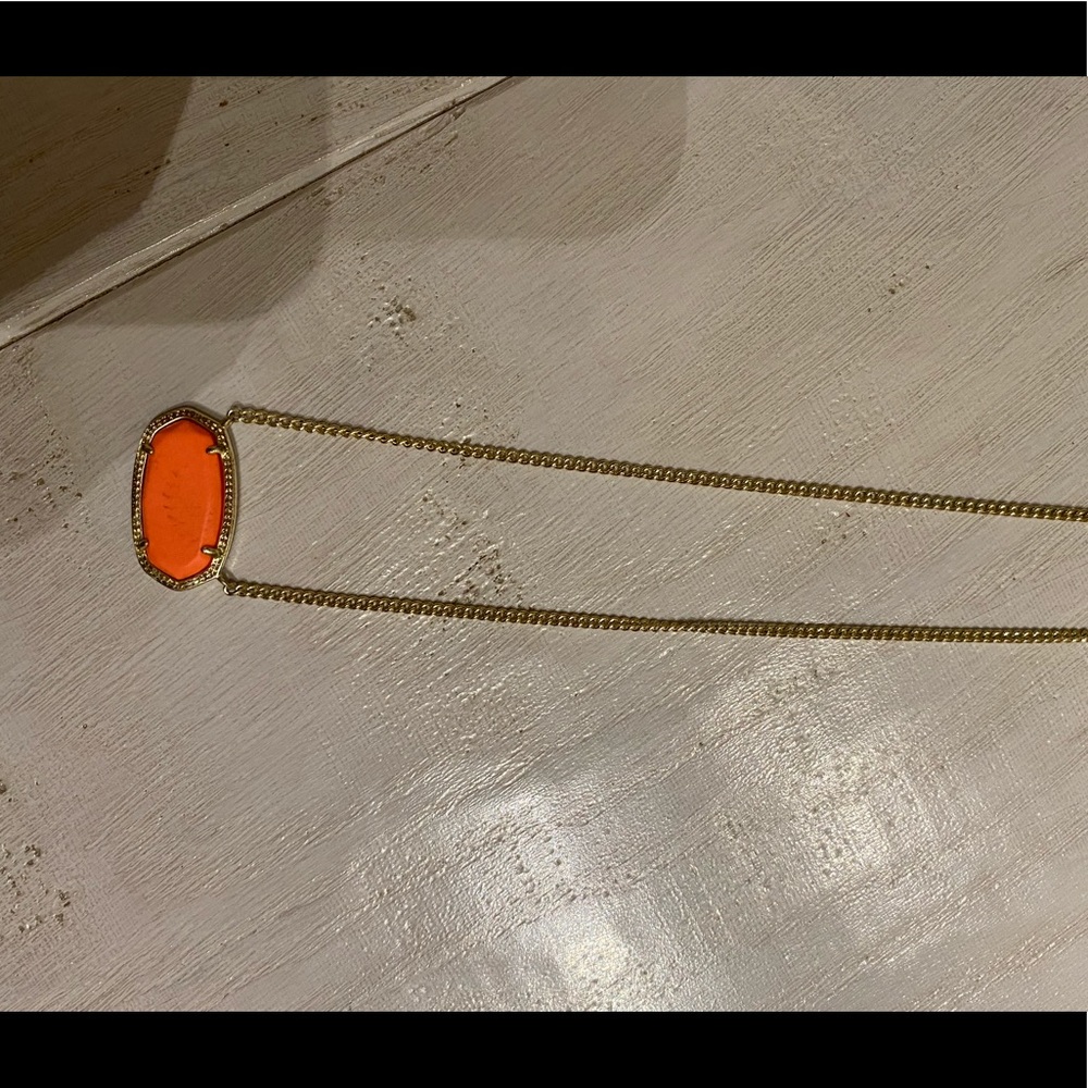 orange leafs elisa necklace kendra scott